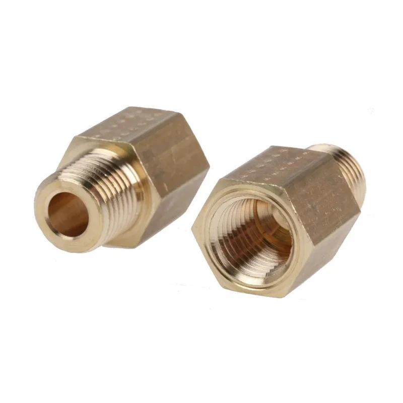 Legris Brass Pneumatic Fitting, Male/Female Threaded Adapter, 1/4 in BSPT to NPT, Nickel Finish, Maximum 250 bar 0167 13 14