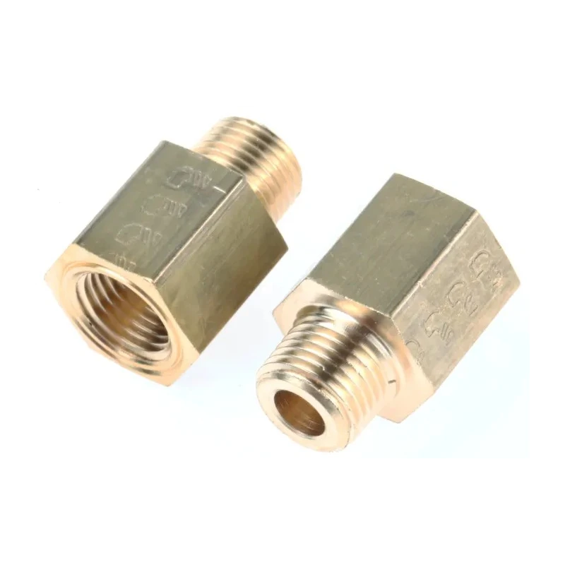 Legris Pneumatic Fitting Brass Male/Female Threaded Adapter 1/8 in NPT BSPT Nickel Finish 0167 10 11