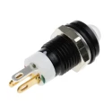 RS PRO Yellow, Green, Red Panel Mount Indicator, 2V DC, 20mA, Solder Tab Termination, Black Chrome Prominent Bezel 207-810