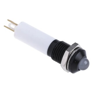 RS PRO Red, Green, Yellow Panel Mount Indicator 24V dc 20mA Solder Tab Termination IP67 Prominent Bezel 207-775