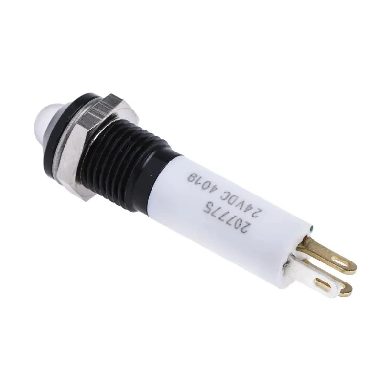 RS PRO Red, Green, Yellow Panel Mount Indicator 24V dc 20mA Solder Tab Termination IP67 Prominent Bezel 207-775
