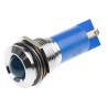 RS PRO Blue Panel Mount Indicator 24 V AC/DC, 20mA, Solder Tab Termination, Silver Bezel 207-977