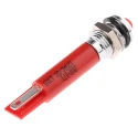 RS PRO Red Panel Mount Indicator 12V DC 17mA Solder Tab Termination IP67 Prominent Bezel 208-071