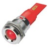 RS PRO Red Panel Mount Indicator 110V AC 6mA Solder Tab Termination Prominent Bezel 208-043