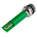 RS PRO Green Panel Mount Indicator 12V DC 17mA Solder Tab Termination IP67 Prominent Bezel 208-087