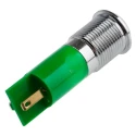 RS PRO Green Panel Mount Indicator with 14 mm Mount Hole, Silver Prominent Bezel, 48V dc and 65 V dc, 16mA, Model 208-166