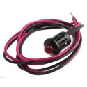 RS PRO Red Panel Mount Indicator, 2V DC, 20mA, Lead Wire Termination, Prominent Bezel 208-201