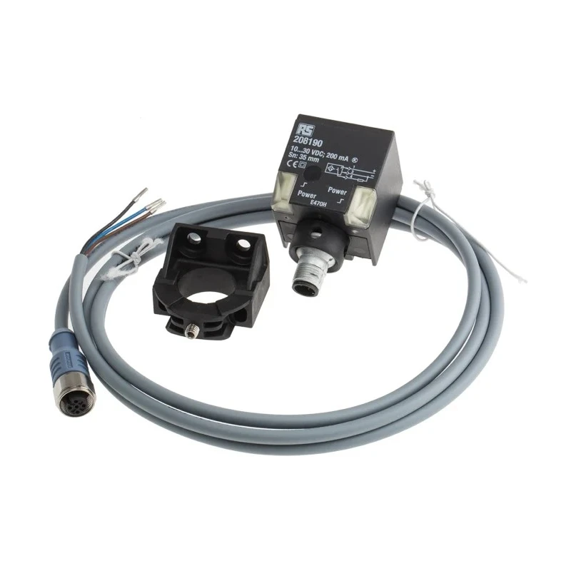 RS PRO Block Inductive Proximity Sensor PNP 30 V dc 200mA 35 mm Detection Range 208-190