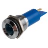 RS PRO Blue Panel Mount Indicator 115V dc 3mA Solder Tab Termination Prominent Bezel 208-245