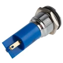 RS PRO Blue Panel Mount Indicator 115V dc 3mA Solder Tab Termination Prominent Bezel 208-245