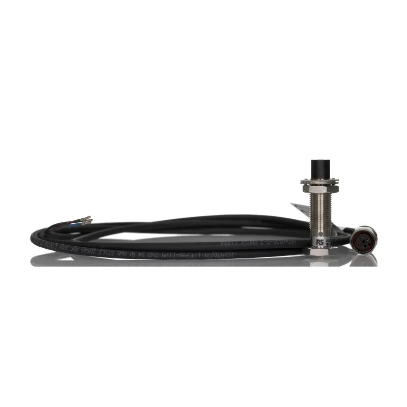 RS PRO Threaded Barrel Inductive Proximity Sensor M12 x 1 PNP 30V DC 200mA 8mm Detection 208-257