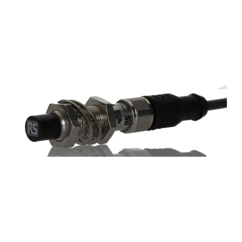 RS PRO Threaded Barrel Inductive Proximity Sensor M12 x 1 PNP 30V DC 200mA 8mm Detection 208-257