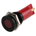 RS PRO Red Panel Mount Indicator, 24 V AC/DC, 20mA, Solder Tab Termination, Flush Bezel 208-302