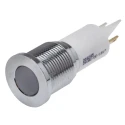 RS PRO White Panel Mount Indicator 24V AC/DC, 20mA, Solder Tab Termination, Flush Bezel 208-295