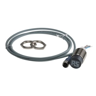 RS PRO Threaded Barrel Inductive Proximity Sensor M30 x 1.5, PNP Output, 30 V dc, 200 mA, 20 mm Detection Distance 208-308