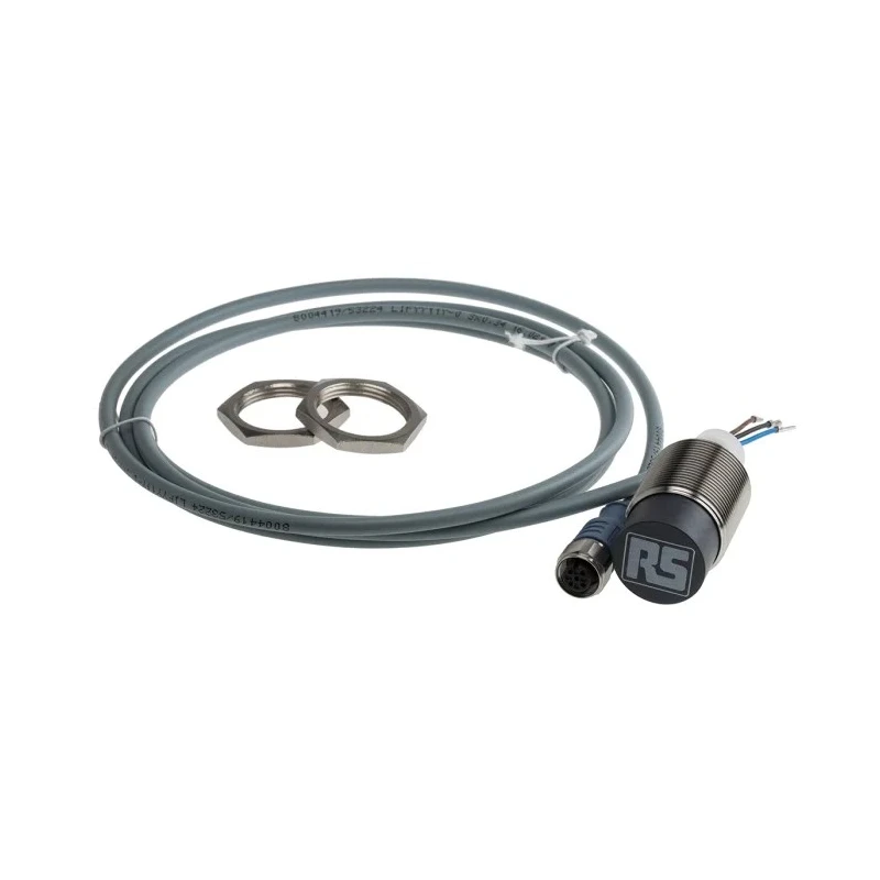RS PRO Threaded Barrel Inductive Proximity Sensor M30 x 1.5, PNP Output, 30 V dc, 200 mA, 20 mm Detection Distance 208-308