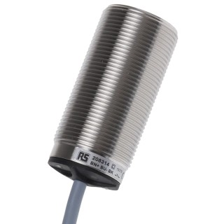 RS PRO Threaded Barrel Inductive Proximity Sensor M30 x 1.5 PNP 30V 200mA 10mm Detection 208-314