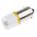 RS PRO Yellow Indicator Lamp Single Chip BA9 Base 10 mm Diameter 207-551
