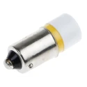 RS PRO Yellow Indicator Lamp Single Chip BA9 Base 10 mm Diameter 207-551