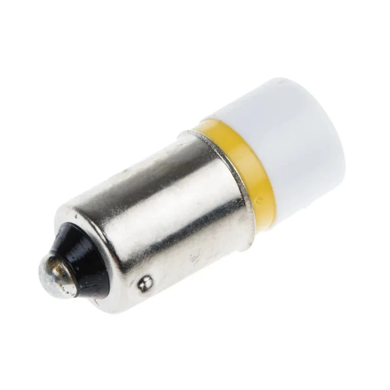 RS PRO Yellow Indicator Lamp Single Chip BA9 Base 10 mm Diameter 207-551