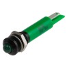 RS PRO Green Panel Mount Indicator 12V AC 20mA Solder Tab Termination Prominent Bezel 208-346