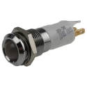 RS PRO Red, Yellow, Green Panel Mount Indicator 12V dc 20mA Solder Tab Termination Prominent Bezel 208-380