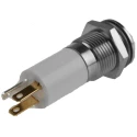 RS PRO Red, Yellow, Green Panel Mount Indicator 12V dc 20mA Solder Tab Termination Prominent Bezel 208-380