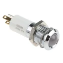 RS PRO Green, Yellow, Red Panel Mount Indicator 24V DC 20mA Solder Tab Termination Prominent Bezel 208-396
