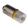RS PRO Yellow Indicator Lamp Single Chip, 24 V AC/DC, BA9 Base, 10 mm Diameter 208-661