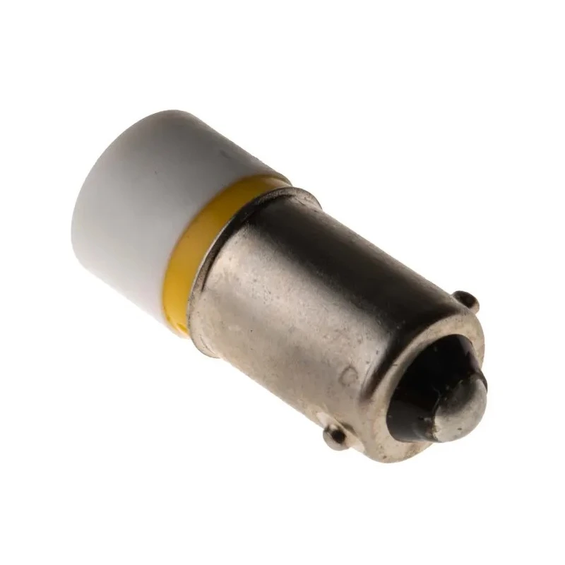 RS PRO Yellow Indicator Lamp Single Chip, 24 V AC/DC, BA9 Base, 10 mm Diameter 208-661