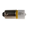 RS PRO Yellow Indicator Lamp Single Chip, 24 V AC/DC, BA9 Base, 10 mm Diameter 208-661