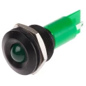 RS PRO Green Panel Mount Indicator 230 V AC, 115 V AC, 3mA Current, Black Bezel, Prominent Style 208-790