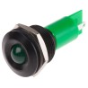 RS PRO Green Panel Mount Indicator 230 V AC, 115 V AC, 3mA Current, Black Bezel, Prominent Style 208-790
