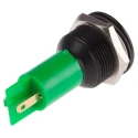 RS PRO Green Panel Mount Indicator 230 V AC, 115 V AC, 3mA Current, Black Bezel, Prominent Style 208-790