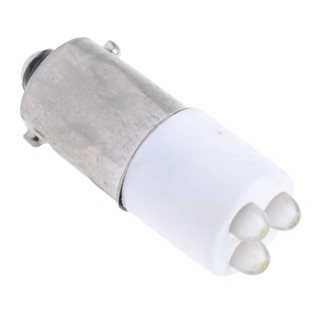 RS PRO White Panel Mount Indicator 130V AC 5mA 25mm Length 25 x 10 mm Mount Hole Size 208-841