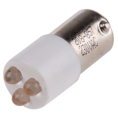 RS PRO White Panel Mount Indicator, 230V ac, 3mA 208-857