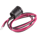 RS PRO Red Panel Mount Indicator, 12V dc, 20mA, Lead Wire Termination, Prominent BEZEL 208-958