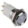 RS PRO Green, Yellow, Red Panel Mount Indicator 24V DC 20mA Solder Tab Termination Prominent Silver Bezel 208-942