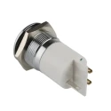 RS PRO Green, Yellow, Red Panel Mount Indicator 24V DC 20mA Solder Tab Termination Prominent Silver Bezel 208-942