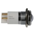 RS PRO Green, Yellow, Red Panel Mount Indicator 24V DC 20mA Solder Tab Termination Prominent Silver Bezel 208-942