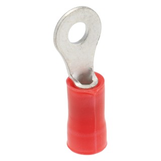 TE Connectivity PLASTI-GRIP Insulated Ring Terminal 2.84 mm Stud Size 22 AWG to 16 AWG Wire Size Red 34143