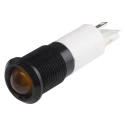 RS PRO Orange Panel Mount Indicator 240V AC Solder Tab Termination IP40 Prominent Bezel 209-232