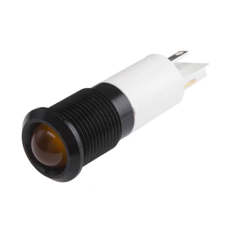 RS PRO Orange Panel Mount Indicator 240V AC Solder Tab Termination IP40 Prominent Bezel 209-232