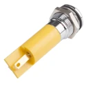 RS PRO Yellow Panel Mount Indicator 24 V AC/DC, 20mA, Solder Tab Termination, IP67, Prominent Bezel 209-175