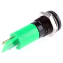 RS PRO Green Panel Mount Indicator, 240V, Solder Tab Termination, IP40, Prominent Bezel 209-210