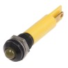 RS PRO Yellow Panel Mount Indicator, 110V AC, 6mA Current, Solder Tab Termination, Prominent Bezel 209-383