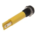 RS PRO Yellow Panel Mount Indicator, 110V AC, 6mA Current, Solder Tab Termination, Prominent Bezel 209-383