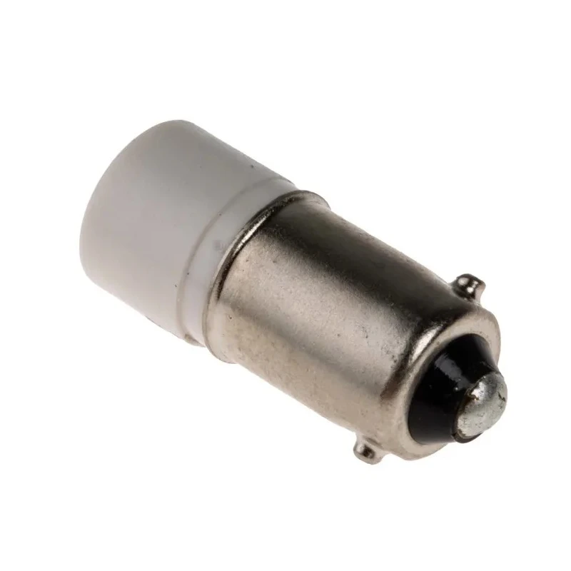 RS PRO White Indicator Lamp Single Chip LED, 48 V AC/DC, BA9 Base, 10 mm Diameter 209-349