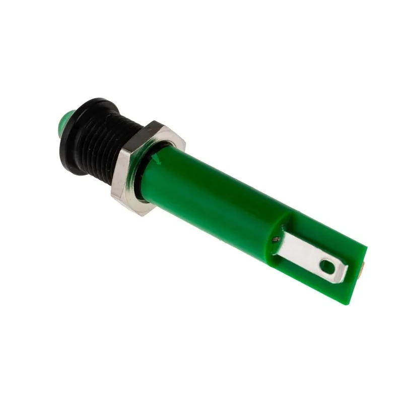 RS PRO Green Panel Mount Indicator 230V AC 3mA Prominent Bezel 40mm 209-406