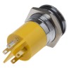 RS PRO Yellow Panel Mount Indicator 12V 20mA Solder Tab Termination Prominent Bezel 209-535